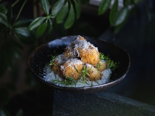 Kalafior w panko z sosem gorgonzola