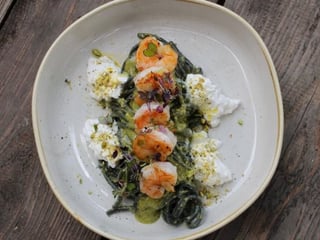 PESTO DI PISTACCHIO E GAMBERI