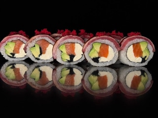 копчений лосось з тунцем