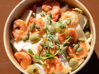 Салат Цезар з креветками