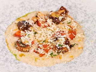 Пісне різото з ерінгами та печеним перцем