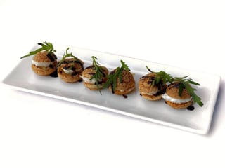 Shu with salmon mousse