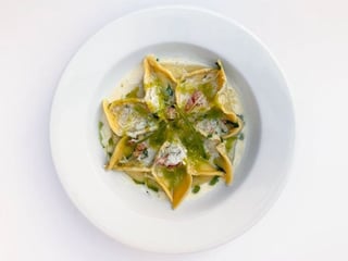 Ravioli with salmon
