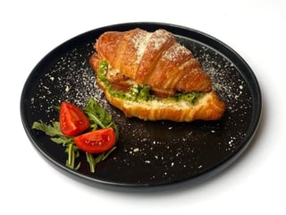 Croissant Caesar with chicken steak