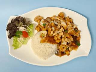 F27. Krevety Kungpao s rýží 🌶️