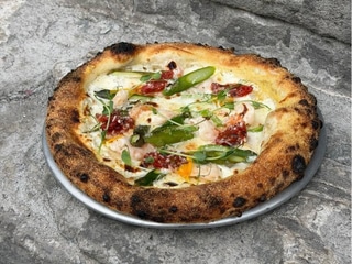 (33 см) Pizza зі спаржею та креветкою