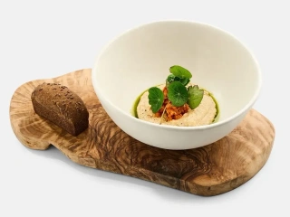 Hummus din semințe de floarea-soarelui și ulei de dovleac