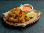 Shrimp popcorn with smoked aioli