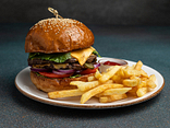 Burger with beef