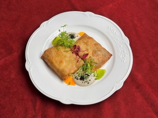 Млинці з куркою та грибами