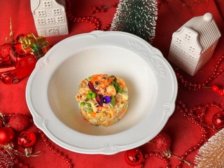 Салат Олів*є з креветками