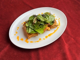 Млинці з лососем