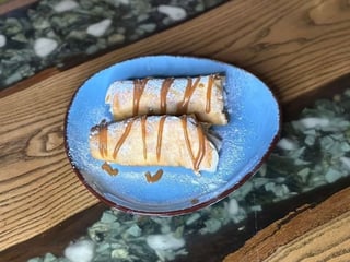 Млинці з нутелою,крем сир та банан