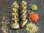 Uramaki Black ebi philadelphia