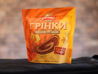 Грінки пшенично-житні хвилясті "Мікс"-Грінки "Мікс" зі смаком "Сир" 75г