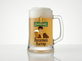 Пиво "Веселий Батяр" 5,6 % світле нефільтроване