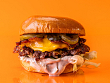 Truffle-bacon burger