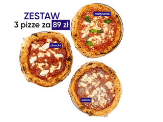 Zestaw 1 z 3 pizzami
