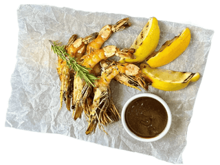 Креветки гриль з кисло-солодким соусом