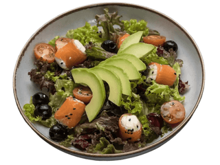 Салат з лососем та авокадо