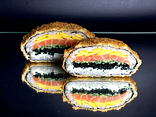 Sushi-burger mango łosoś
