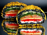 Sushi-burger łosoś black