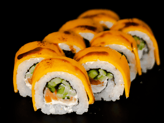 Cheese Roll with Salmon