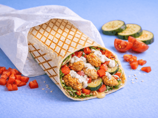Хрустящая куриная овощная шаурма