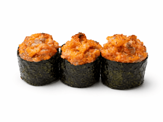 ЗАПЕЧЕНІ СУШІ ГУНКАН З ЛОСОСЕМ