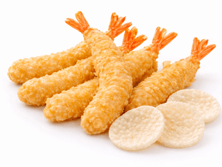 КРЕВЕТКИ ТЕМПУРА + РИСОВІ ЧІПСИ