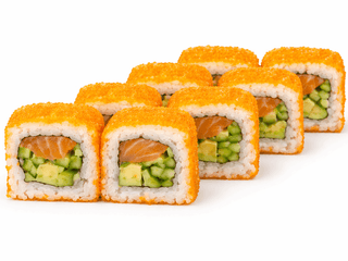 КАЛІФОРНІЯ В ІКРІ З ЛОСОСЕМ