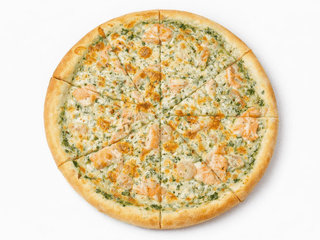 ПІЦА З ЛОСОСЕМ ТА КРЕВЕТКАМИ