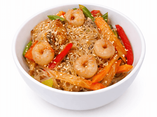 WOK РИСОВА ЛОКШИНА З КРЕВЕТКОЮ