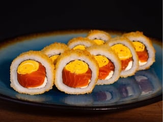 Panko z łososiem