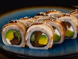 Uramaki z węgorzem