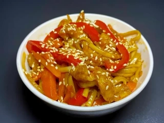 WOK лапша з креветкою
