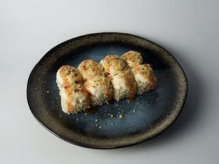 Запечений рол з копченим лососем