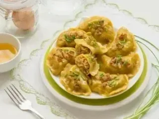 Dumplings with cabbage and mushrooms (per serving)