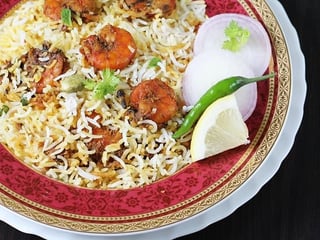 Pan biryani prawn