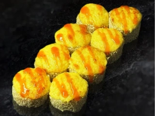 Запечений з креветкою