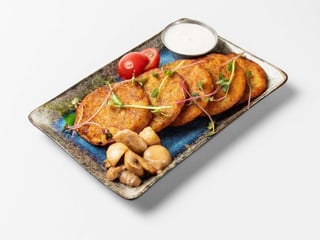 Деруни з грибами