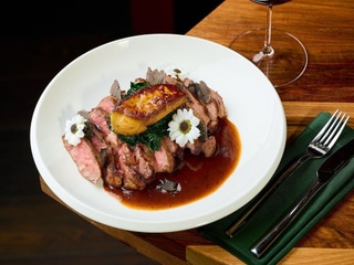 Стейк рібай де россіні з фуа гра