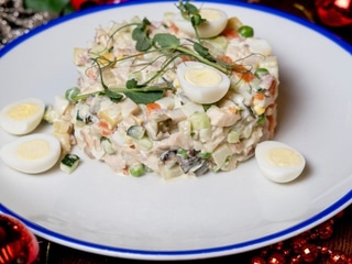 Олів'є з копченою куркою