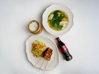 Тофу сатай + Свіжий тайський салат