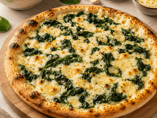 Pizza Špenát a česnek 32