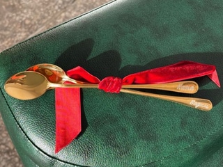 Золоті ложки для Тирамісу (з гравіюванням)