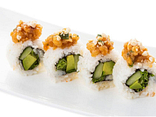 Tofu tempura maki with peanut spread 8 pcs