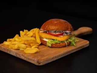 Fried Cheese Burger + hranolky