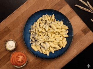 Spaghetti/Penne Pollo E Funghi
