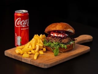 MENU Goat Cheese Burger